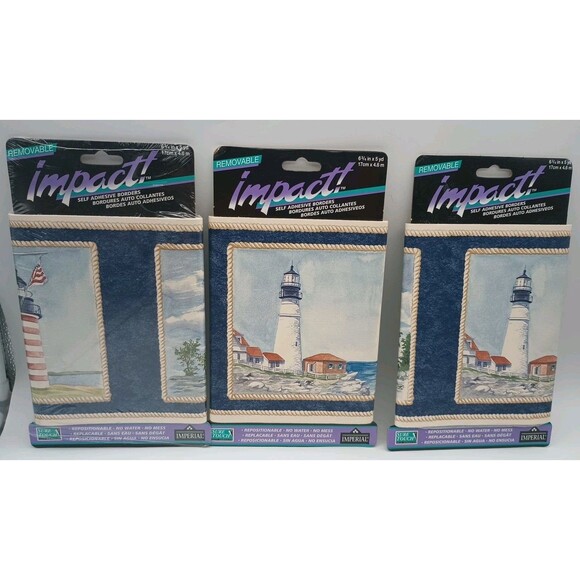 Impact Self Adhesive Borders Lighthouses 3 Packs wallpaper - Picture 1 of 6